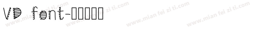 VD font字体转换